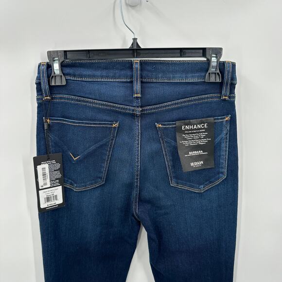 HUDSON JEANS NWT Barbara High Waist Super Skinny Denim Jeans Requiem // 25 Long - Picture 7 of 13